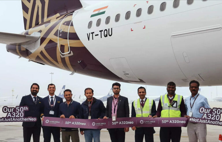 Vistara welcomes its 50th A320neo; eyes 70 aircraft by 2024 end, ET TravelWorld